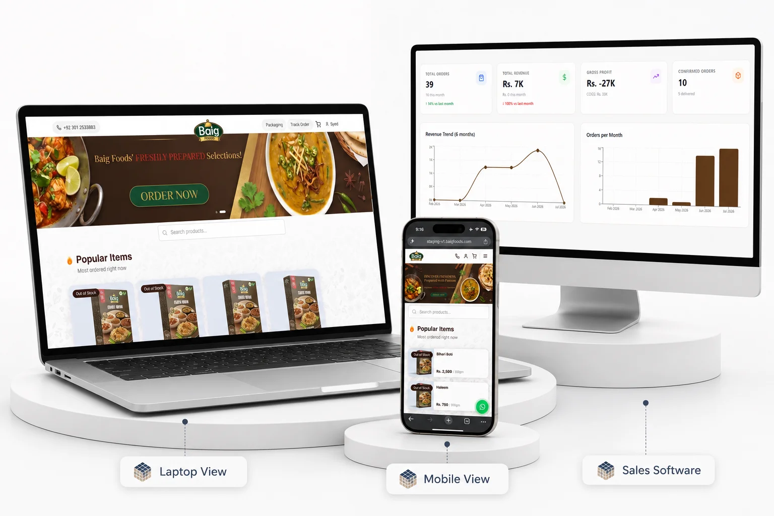 Baigfoods — project screenshot